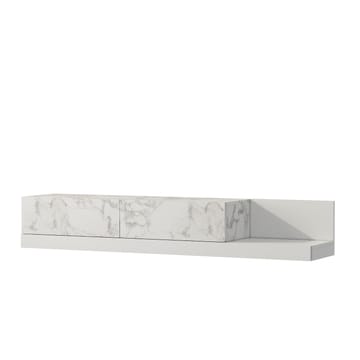 Ervold TV-bänk 180x30x37 cm - Marmo Marble och vitt - Möbler - TV- & Mediamöbler - TV bänk & mediabänk
