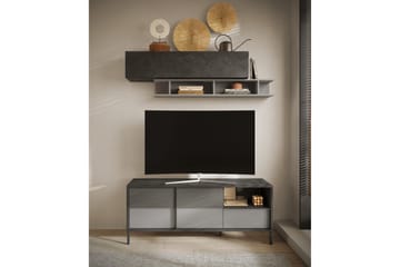 Everest Tv-bänk 156x40 cm - Grå/Mörkgrå - Möbler - TV- & Mediamöbler - TV bänk & mediabänk