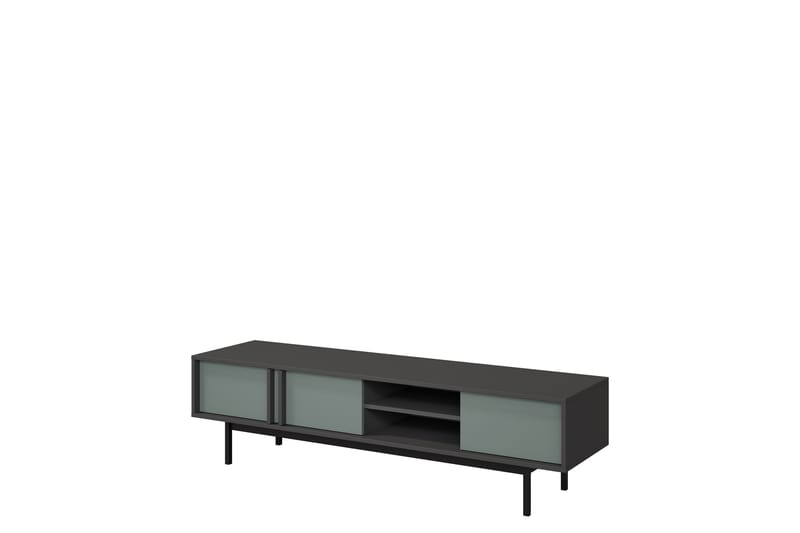 Farshian Tv-bänk 163x43 cm - Grå/Grön - Möbler - TV- & Mediamöbler - TV bänk & mediabänk