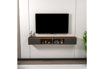 Faval Tv-bänk 140 cm - Valnöt/Antracit - Möbler - TV- & Mediamöbler - TV bänk & mediabänk