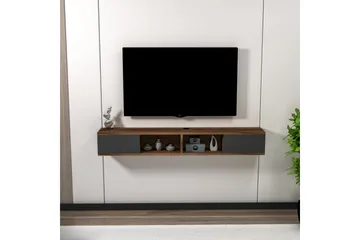 Faval Tv-bänk 140 cm - Valnöt/Antracit - Möbler - TV- & Mediamöbler - TV bänk & mediabänk