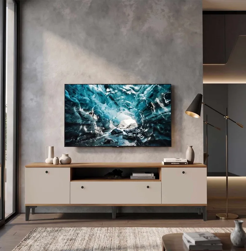 Fenvik TV-bänk 180x55x44,5 cm - Valnöt - Möbler - TV- & Mediamöbler - TV bänk & mediabänk