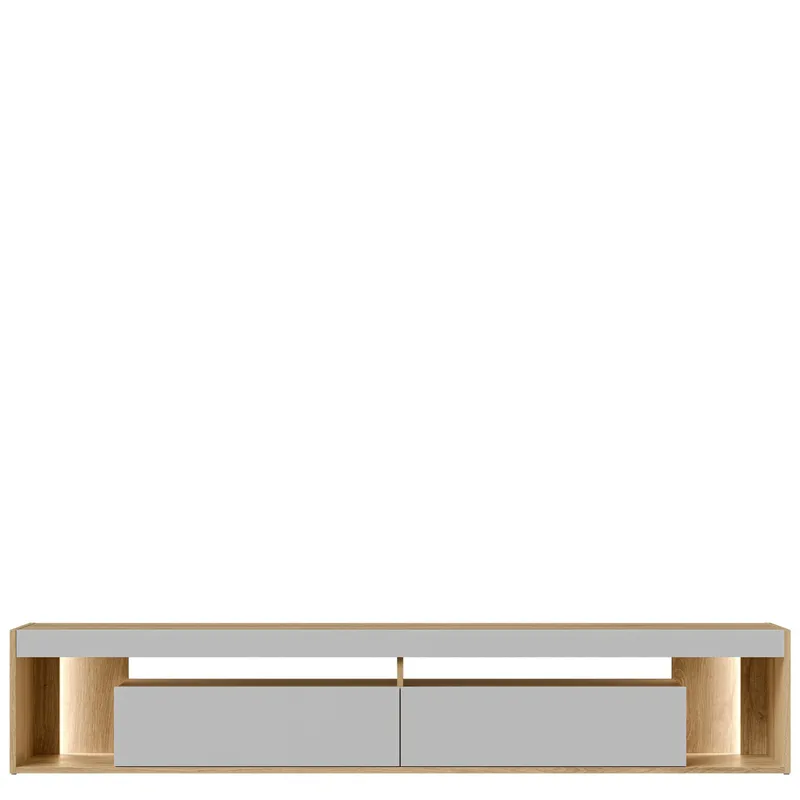Fiorea Tv-bänk 200 cm - Brun och grå - Möbler - TV- & Mediamöbler - TV bänk & mediabänk