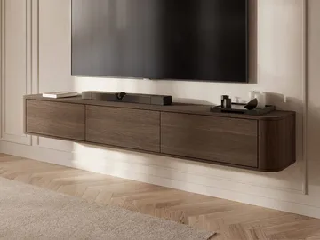 Fjora Tv-bänk 200 cm - Mörkbrun - Möbler - TV- & Mediamöbler - TV bänk & mediabänk