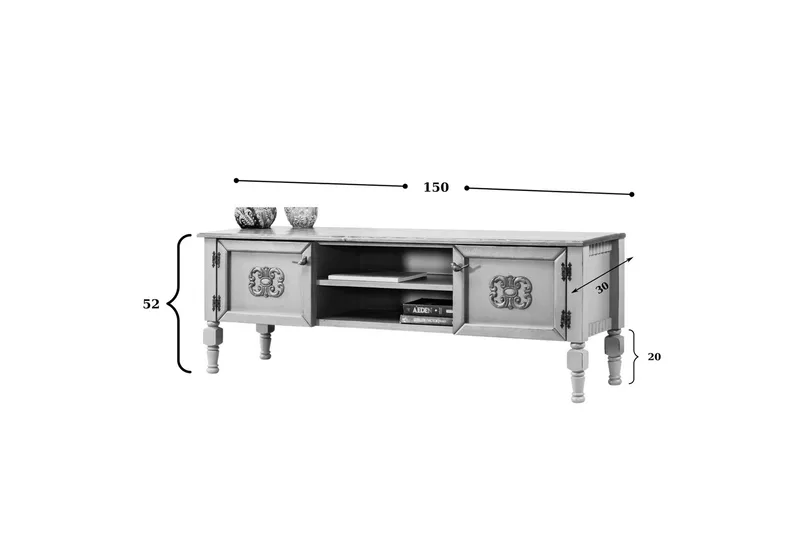 Flemming Tv-bänk - Möbler - TV- & Mediamöbler - TV bänk & mediabänk