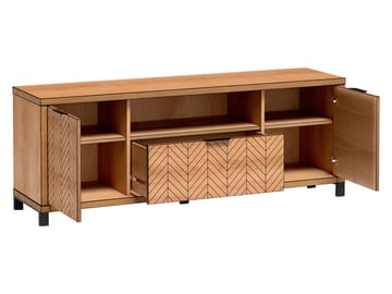 Fonti Golvstående Tv-bänk 159 cm i Träutseende - Brun - Möbler - TV- & Mediamöbler - TV bänk & mediabänk