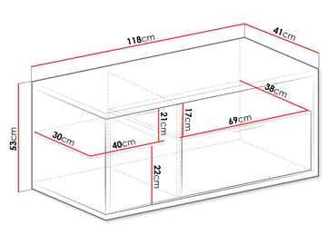 Fonti Tv-bänk 118 cm - Brun - Möbler - TV- & Mediamöbler - TV bänk & mediabänk