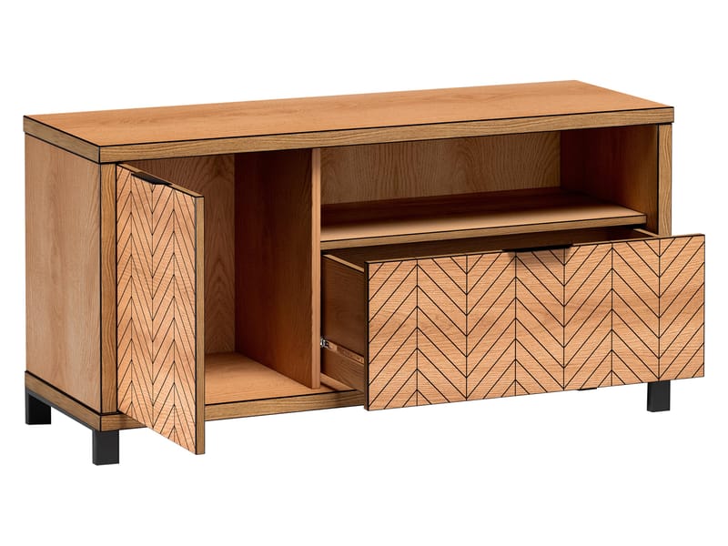 Fonti Tv-bänk 118 cm - Brun|svart - Möbler - TV- & Mediamöbler - TV bänk & mediabänk