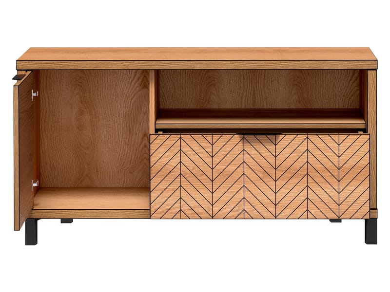 Fonti Tv-bänk 118 cm - Brun|svart - Möbler - TV- & Mediamöbler - TV bänk & mediabänk