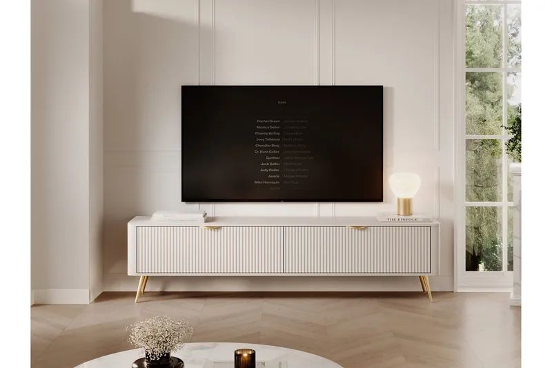 Forba Tv-bänk 200 cm - Beige - Möbler - TV- & Mediamöbler - TV bänk & mediabänk