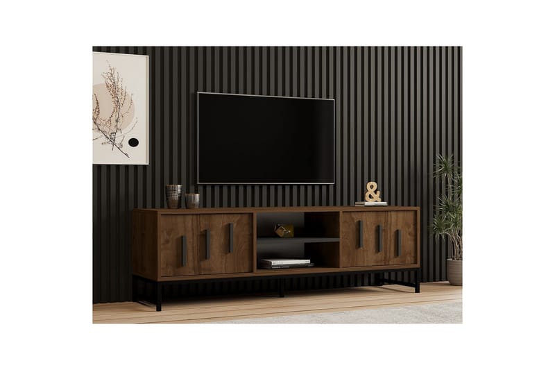 Form Tv-bänk 160 cm - Brun - Möbler - TV- & Mediamöbler - TV bänk & mediabänk