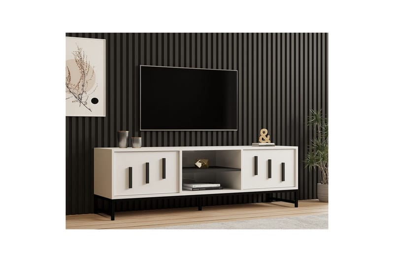 Form Tv-bänk 160 cm - Vit - Möbler - TV- & Mediamöbler - TV bänk & mediabänk