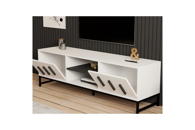 Form Tv-bänk 160 cm - Vit - Möbler - TV- & Mediamöbler - TV bänk & mediabänk