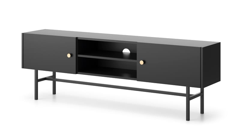 Francisca Tv-bänk 155 cm - Svart - Möbler - TV- & Mediamöbler - TV bänk & mediabänk