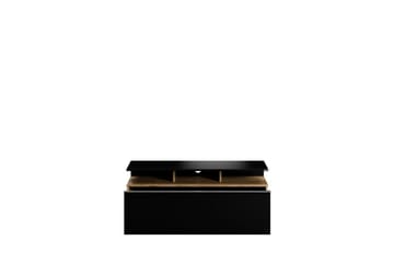 Galnor Tv-bänk 117 cm - Svart/Mediumfärgat trä - Möbler - TV- & Mediamöbler - TV bänk & mediabänk