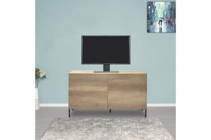 Galnor Tv-bänk 120 cm - Taupe - Möbler - TV- & Mediamöbler - TV bänk & mediabänk