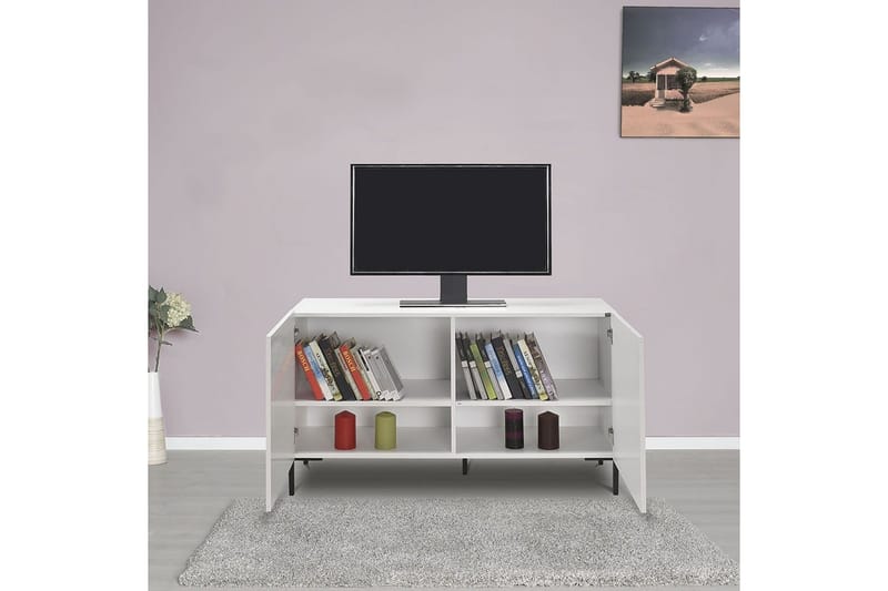 Galnor Tv-bänk 120 cm - Vit - Möbler - TV- & Mediamöbler - TV bänk & mediabänk