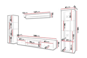 Gamal Tv-möbelset - Beige - Möbler - TV- & Mediamöbler - TV-möbelset