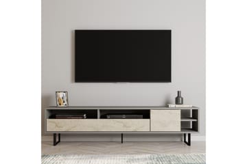 Gazali Tv-bänk 180 cm - Grå/Travertin - Möbler - TV- & Mediamöbler - TV bänk & mediabänk