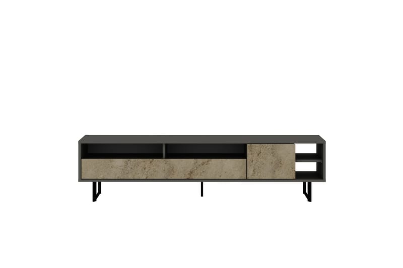 Gazali Tv-bänk 180 cm - Grå/Travertin - Möbler - TV- & Mediamöbler - TV bänk & mediabänk