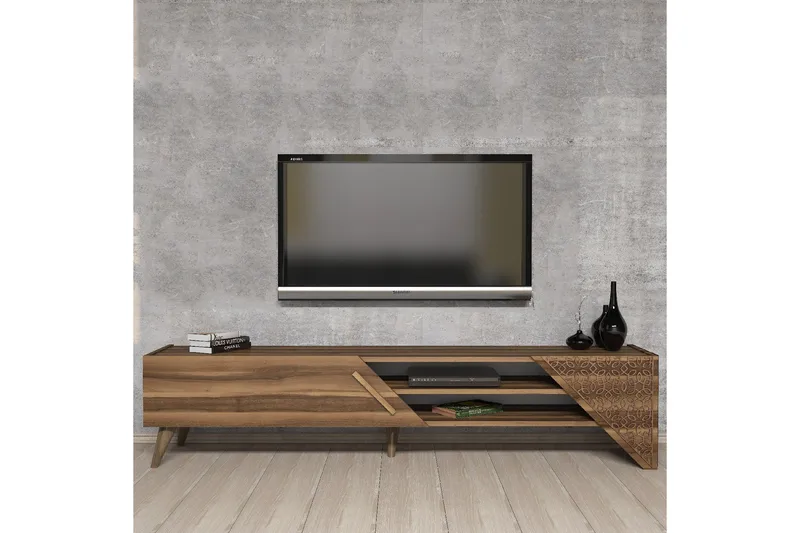 Gerais Tv-bänk 180 cm - Valnöt - Möbler - TV- & Mediamöbler - TV bänk & mediabänk