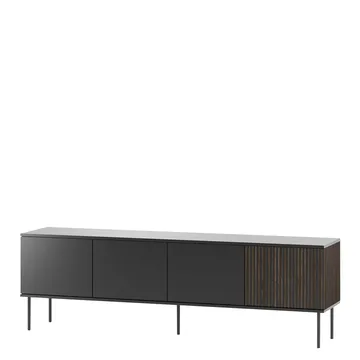 Gravendal TV-bänk 182x57 cm - Svart, valnöt - Möbler - TV- & Mediamöbler - TV-skåp