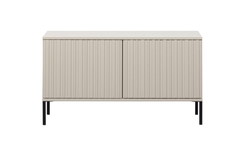 Gravure Golvstående Tv Bänk 100 cm med Förvaring i Målat Trä - Beige - Möbler - TV- & Mediamöbler - TV bänk & mediabänk