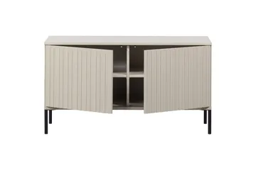 Gravure Golvstående Tv Bänk 100 cm med Förvaring i Målat Trä - Beige - Möbler - TV- & Mediamöbler - TV bänk & mediabänk