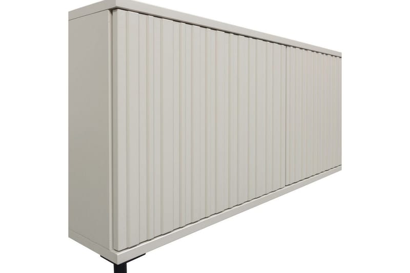 Gravure Golvstående Tv Bänk 100 cm med Förvaring i Målat Trä - Beige - Möbler - TV- & Mediamöbler - TV bänk & mediabänk