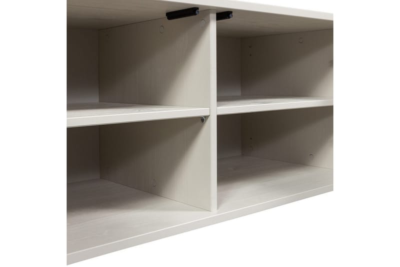 Gravure Golvstående Tv Bänk 100 cm med Förvaring i Målat Trä - Beige - Möbler - TV- & Mediamöbler - TV bänk & mediabänk