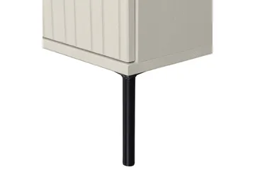 Gravure Golvstående Tv Bänk 150 cm med Förvaring i Mörkt Trä - Ljusbeige - Möbler - TV- & Mediamöbler - TV bänk & mediabänk