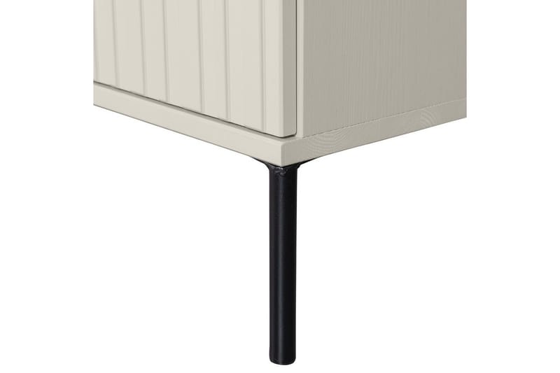 Gravure Golvstående Tv Bänk 150 cm med Förvaring i Mörkt Trä - Ljusbeige - Möbler - TV- & Mediamöbler - TV bänk & mediabänk