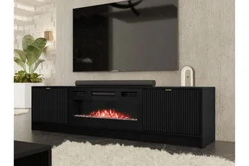 Gudelia Tv-bänk 182 cm - Svart - Möbler - TV- & Mediamöbler - TV bänk & mediabänk