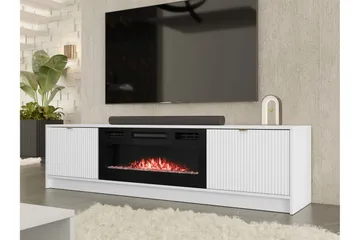 Gudelia Tv-bänk 182 cm - Vit - Möbler - TV- & Mediamöbler - TV bänk & mediabänk