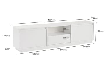 Gulliver Tv-bänk 160 cm - Vit - Möbler - TV- & Mediamöbler - TV bänk & mediabänk