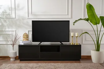 Gulliver Tv-bänk 160x30 cm - Svart - Möbler - TV- & Mediamöbler - TV bänk & mediabänk