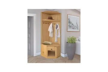 Högskåp Toby Natur, 185x90x65 cm - Natur, 185x90x65 cm - Möbler - Hallmöbler - Möbelset för hall & entre