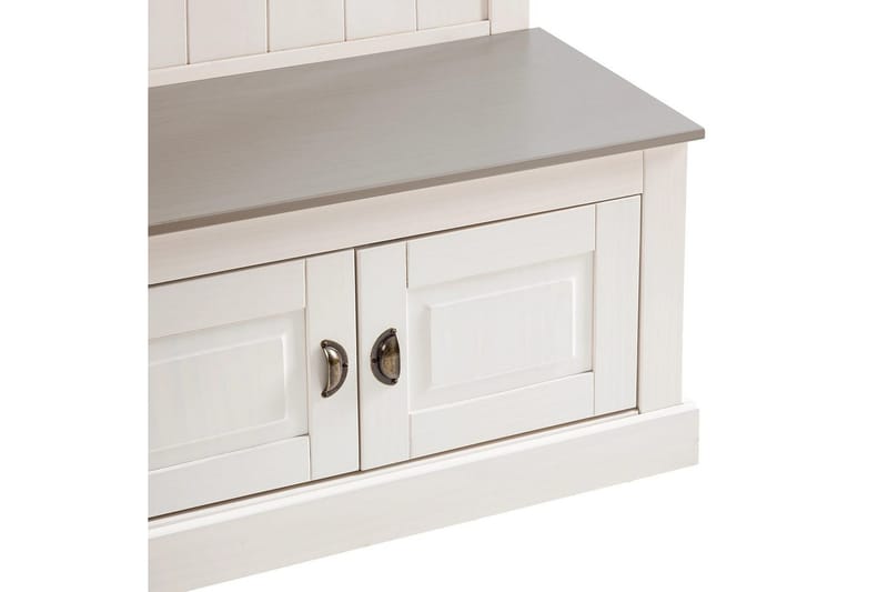 Högskåp Toby Vit, 185x90x45 cm - Vit, 185x90x45 cm - Möbler - TV- & Mediamöbler - TV-skåp