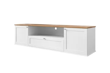 Hammerdal Tv-bänk 182 cm - Vit/Ek - Möbler - TV- & Mediamöbler - TV bänk & mediabänk