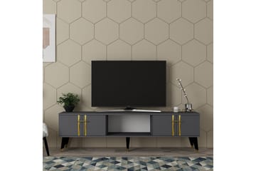 Harsum Tv-bänk 150 cm - Antracit/Guld - Möbler - TV- & Mediamöbler - TV bänk & mediabänk