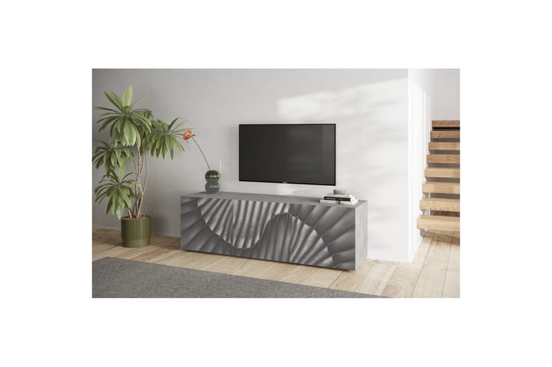 Hawell Tv-Bänk 181 cm - Grå - Möbler - TV- & Mediamöbler - TV bänk & mediabänk