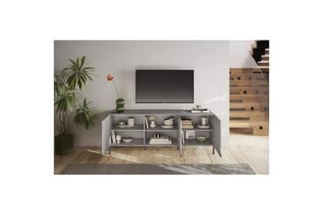 Hawell Tv-Bänk 181 cm - Grå - Möbler - TV- & Mediamöbler - TV bänk & mediabänk