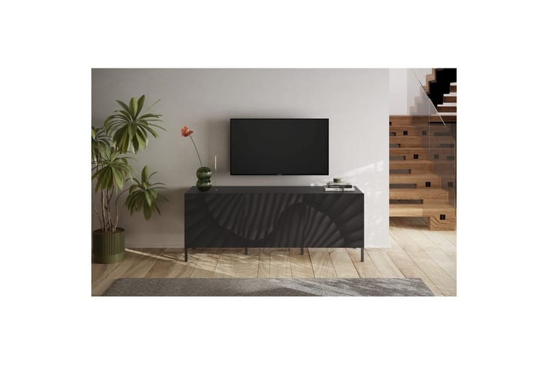 Hawell Tv-Bänk 181 cm - Mörkgrå - Möbler - TV- & Mediamöbler - TV bänk & mediabänk