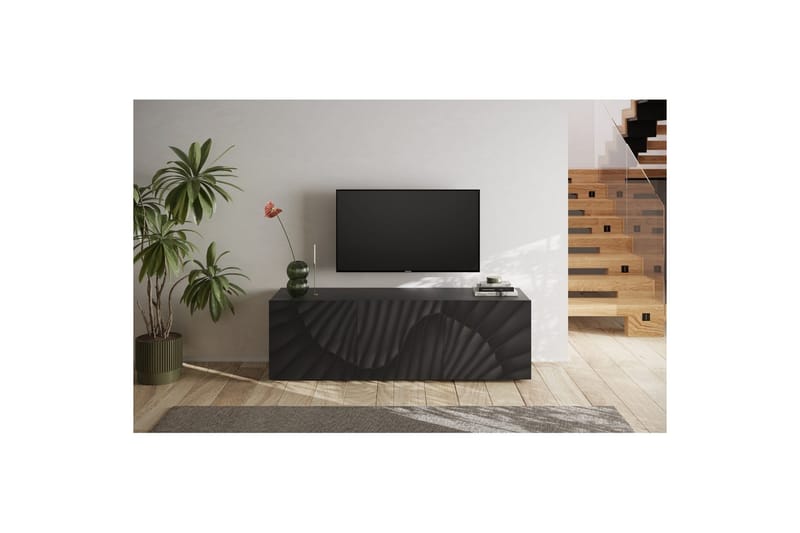 Hawell Tv-Bänk 181 cm - Mörkgrå - Möbler - TV- & Mediamöbler - TV bänk & mediabänk