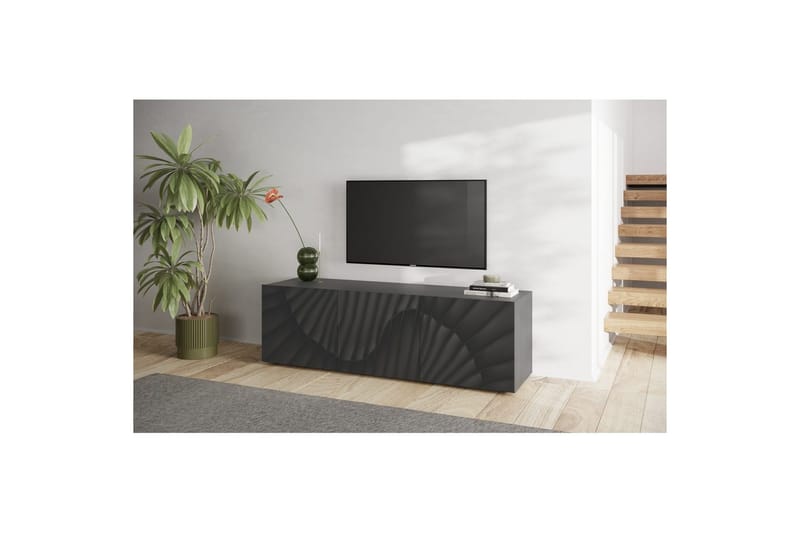 Hawell Tv-Bänk 181 cm - Mörkgrå - Möbler - TV- & Mediamöbler - TV bänk & mediabänk