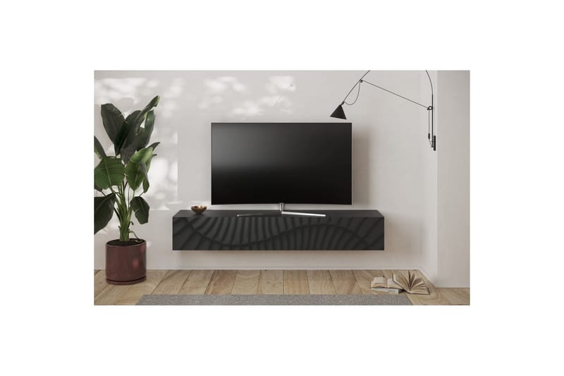 Hawell Vägghängd Tv-Bänk 180 cm - Mörkgrå - Möbler - TV- & Mediamöbler - TV bänk & mediabänk