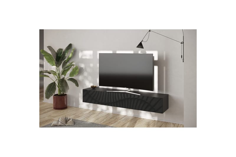 Hawell Vägghängd Tv-Bänk 180 cm - Mörkgrå - Möbler - TV- & Mediamöbler - TV bänk & mediabänk