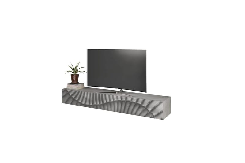 Hawell Vägghängd Tv-Bänk 210 cm - Grå - Möbler - TV- & Mediamöbler - TV bänk & mediabänk