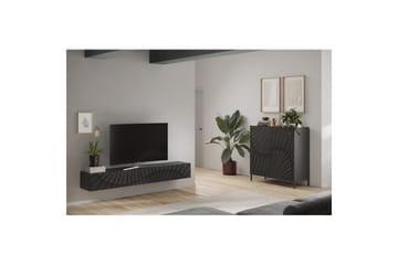Hawell Vägghängd Tv-Bänk 210 cm - Mörkgrå - Möbler - TV- & Mediamöbler - TV bänk & mediabänk