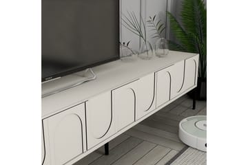 Hazim Tv-bänk 180 cm - Cream/Svart - Möbler - TV- & Mediamöbler - TV bänk & mediabänk